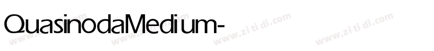 Quasinoda Medium字体转换